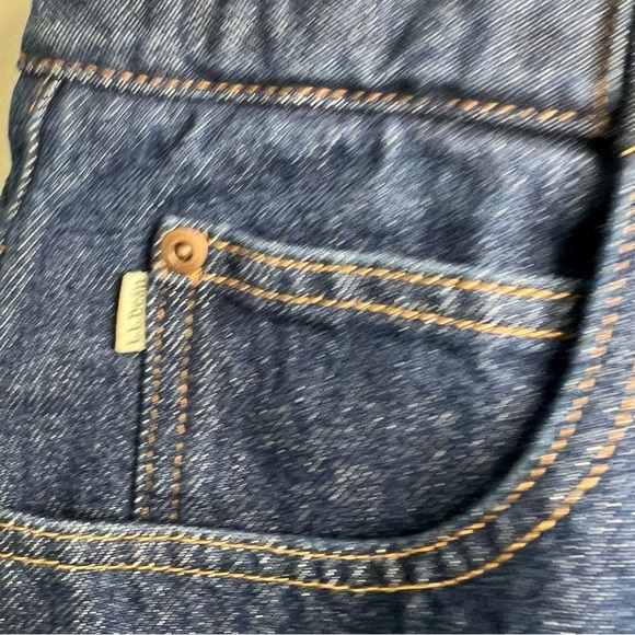 L L Bean Men's Comfort Waist Jeans Dark Wash Sz 44x29 Adjustable Waist workwear - Picture 5 of 15